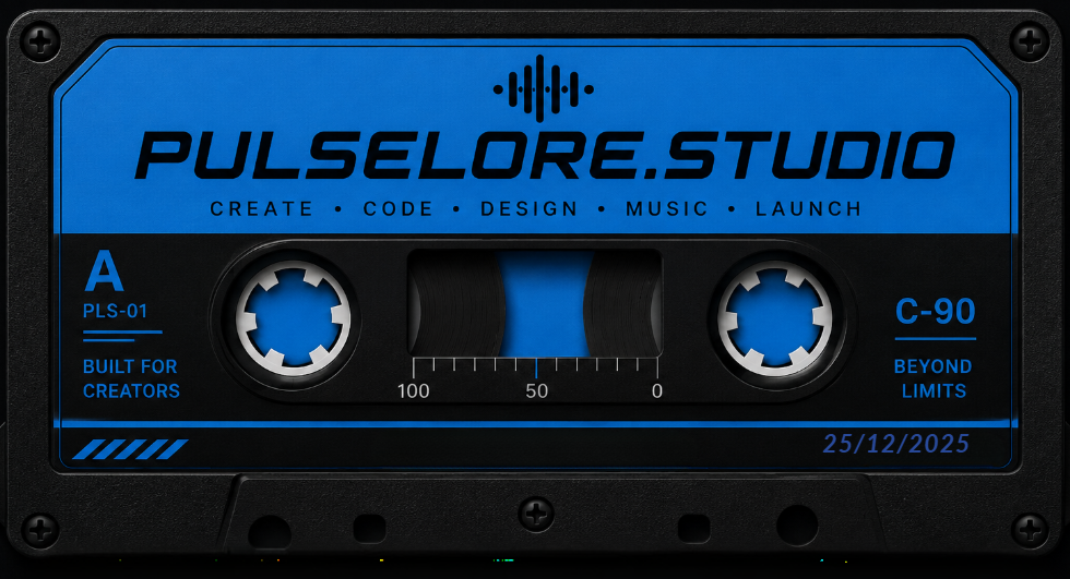 PulseLore Studio cassette artwork
